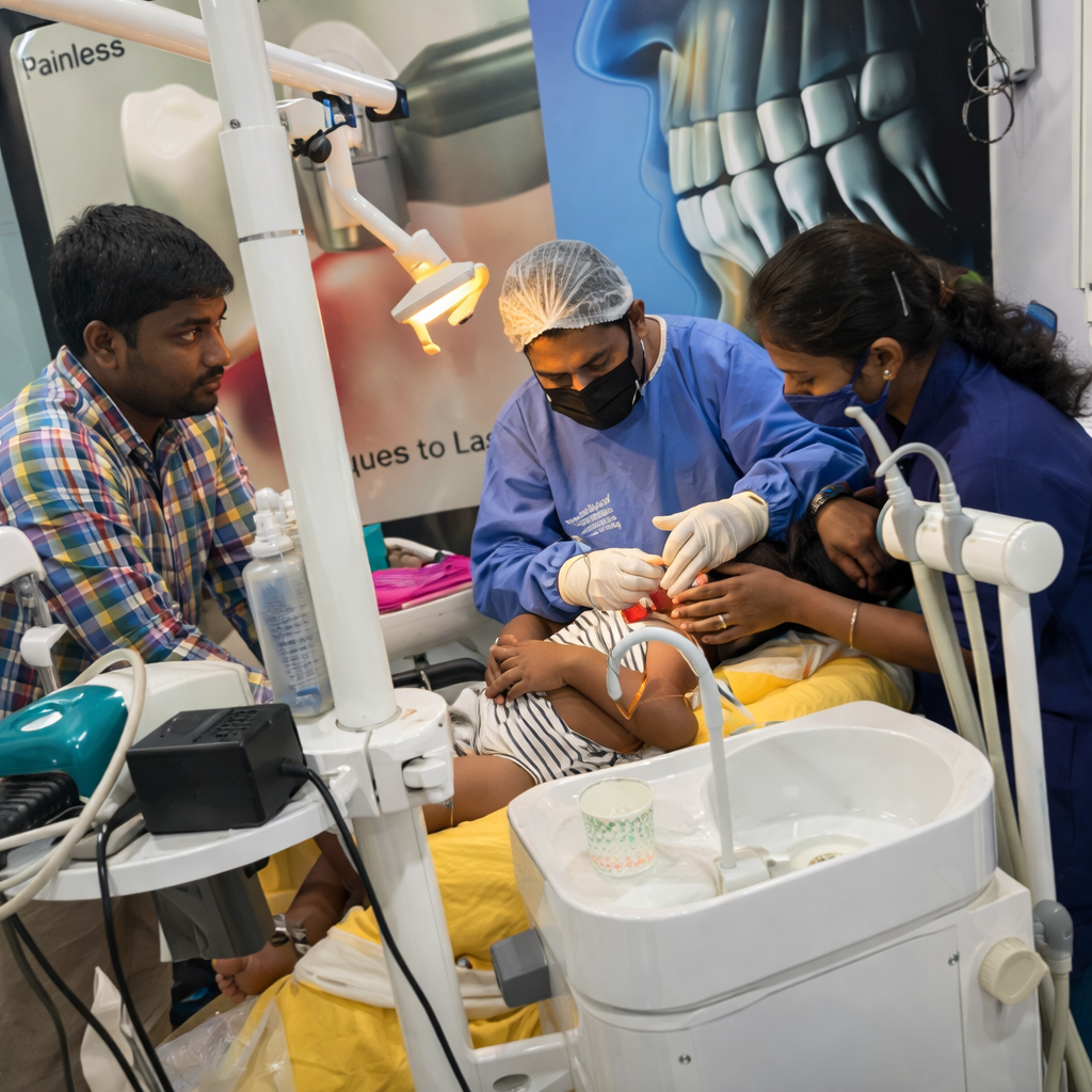 Child Receiving Dental Care